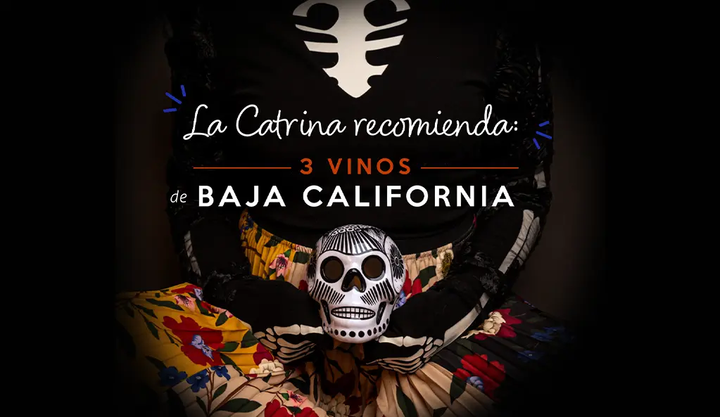 catrina con vinos de baja
